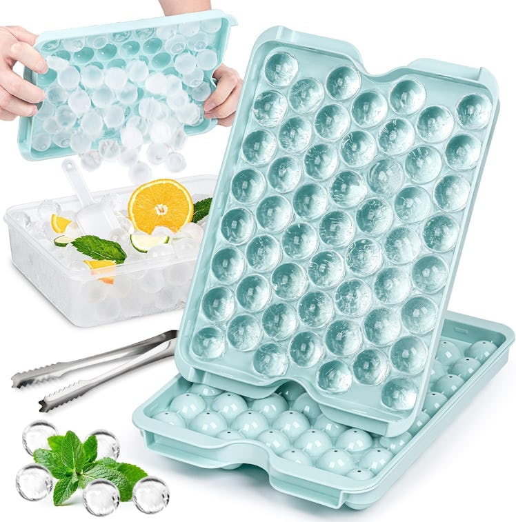 Combler Ice Cube Tray with Lid and Bin (2-Pack)