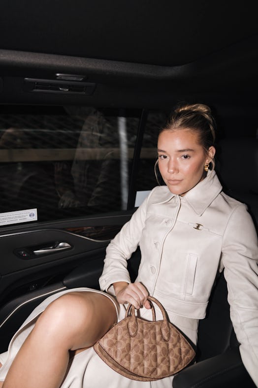 Olivia Ponton had to make an emergency stop on the way to Coach's New York Fashion Week show. 