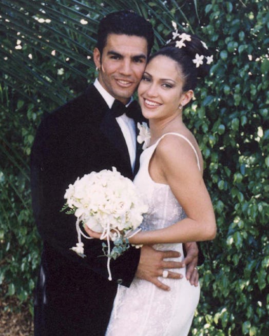 Jennifer Lopez’s first wedding dress.
