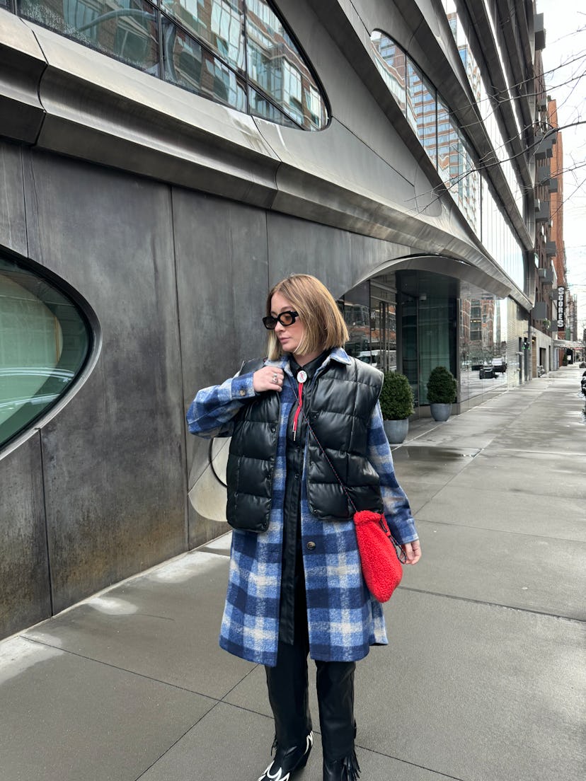 kelsey stiegman bustle’s senior fashion editor attends new york fashion week febrauary 2024