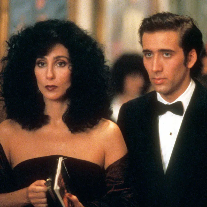 Cher and Nicolas Cage star in the 1987 Oscar-winning movie 'Moonstruck.'