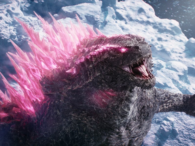 Godzilla glows pink in Godzilla x Kong: A New Empire