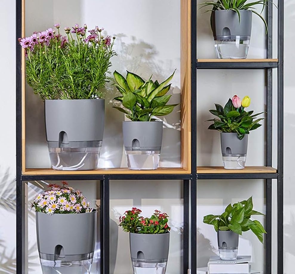 ETGLCOZY Self-Watering Planter Pots (5-Pack)