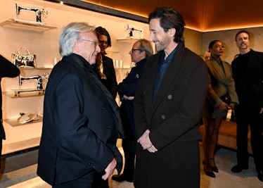Diego Della Valle and Adrien Brody at Tod's Cocktail Party and Dinner as part of New York Ready to W...