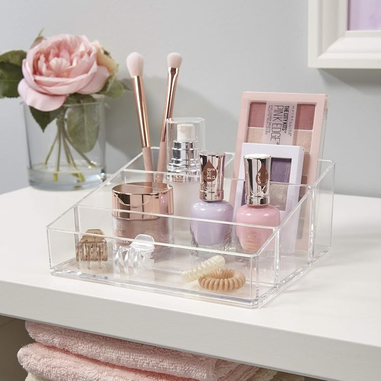 STORi Plastic Vanity Makeup Organizer