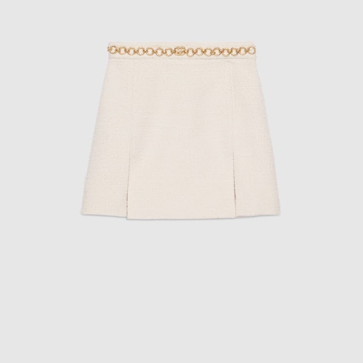 Fine Bouclé Blend Skirt