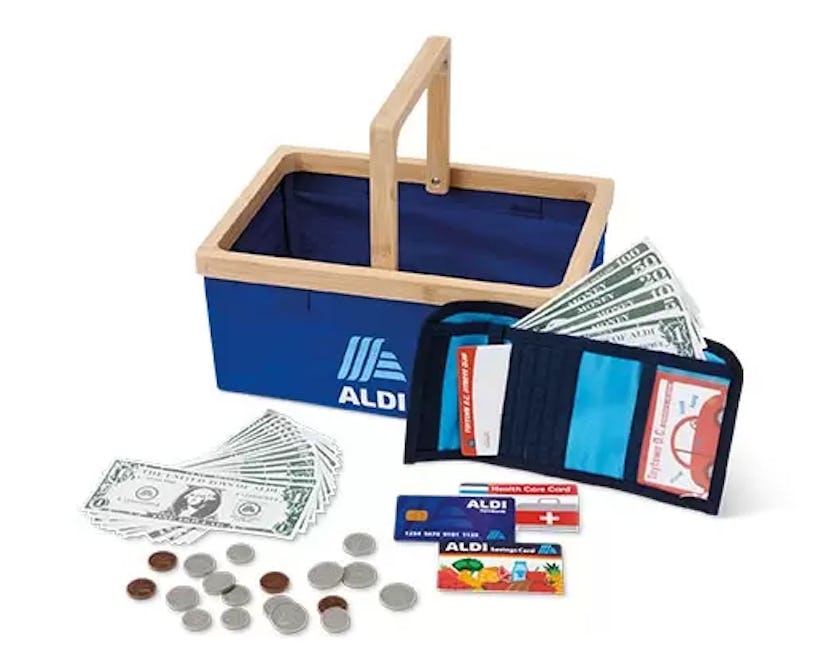 ALDI 47-Piece Wallet & Basket Play Shopping Set