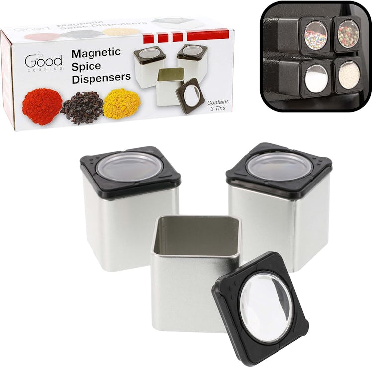 Good Cooking Store Magnetic Spice Jars (Set Of 3)