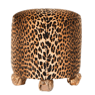 Leopard Round Stool