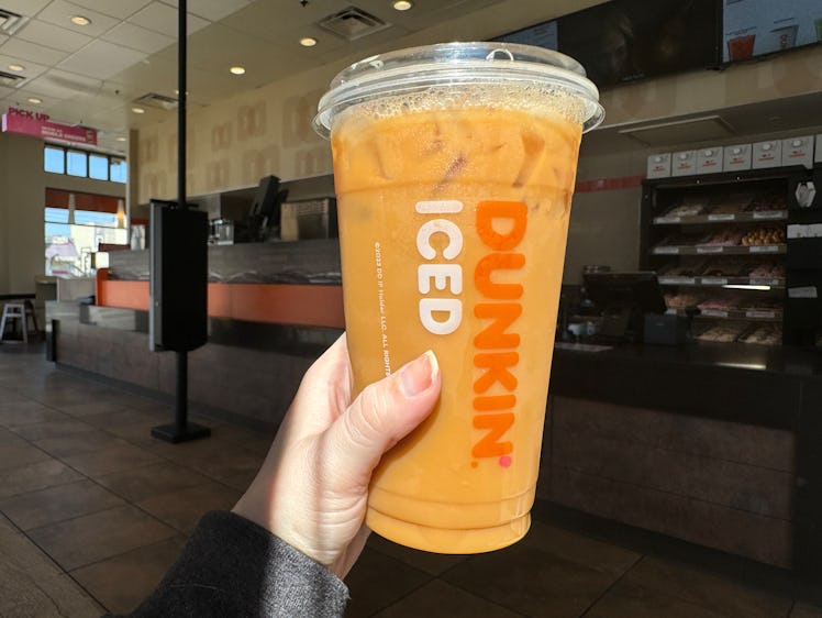 I tried the new DunKings menu at Dunkin', including the hazelnut iced coffee. 