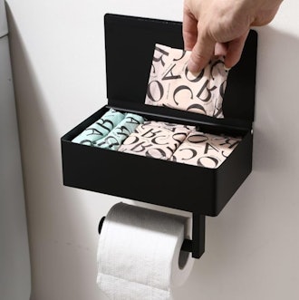 Day Moon Designs Toilet Paper Holder with Shelf