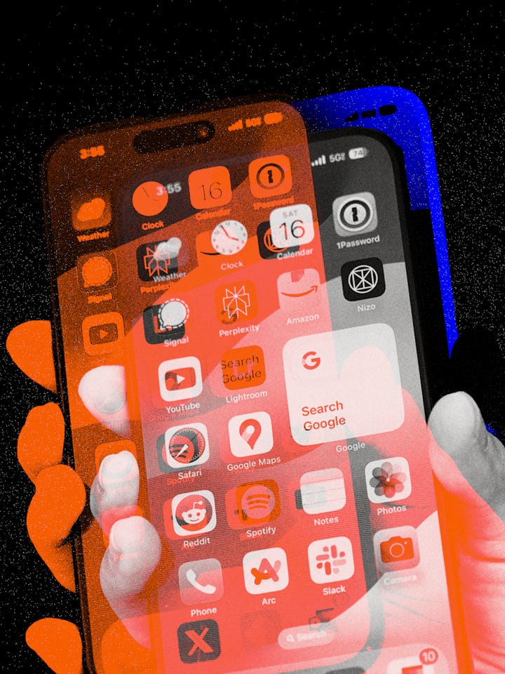 An iPhone 15 Pro running Apple's latest iOS 17 mobile sofftware