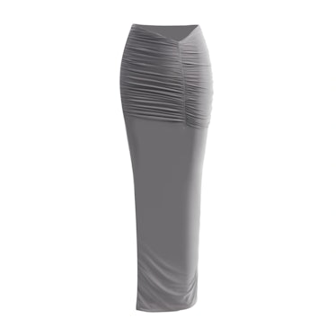 Hourglass Ruched Maxi Skirt