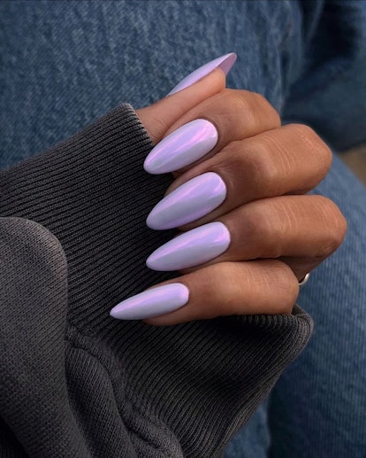 Purple is an on-trend nail polish color for spring 2024.