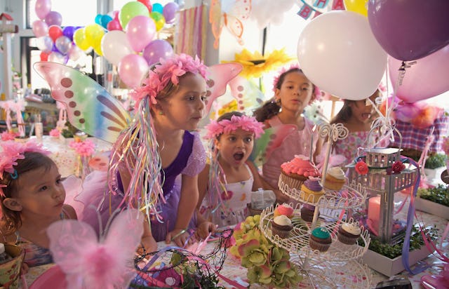 A child's birthday party featuring a fairy theme.