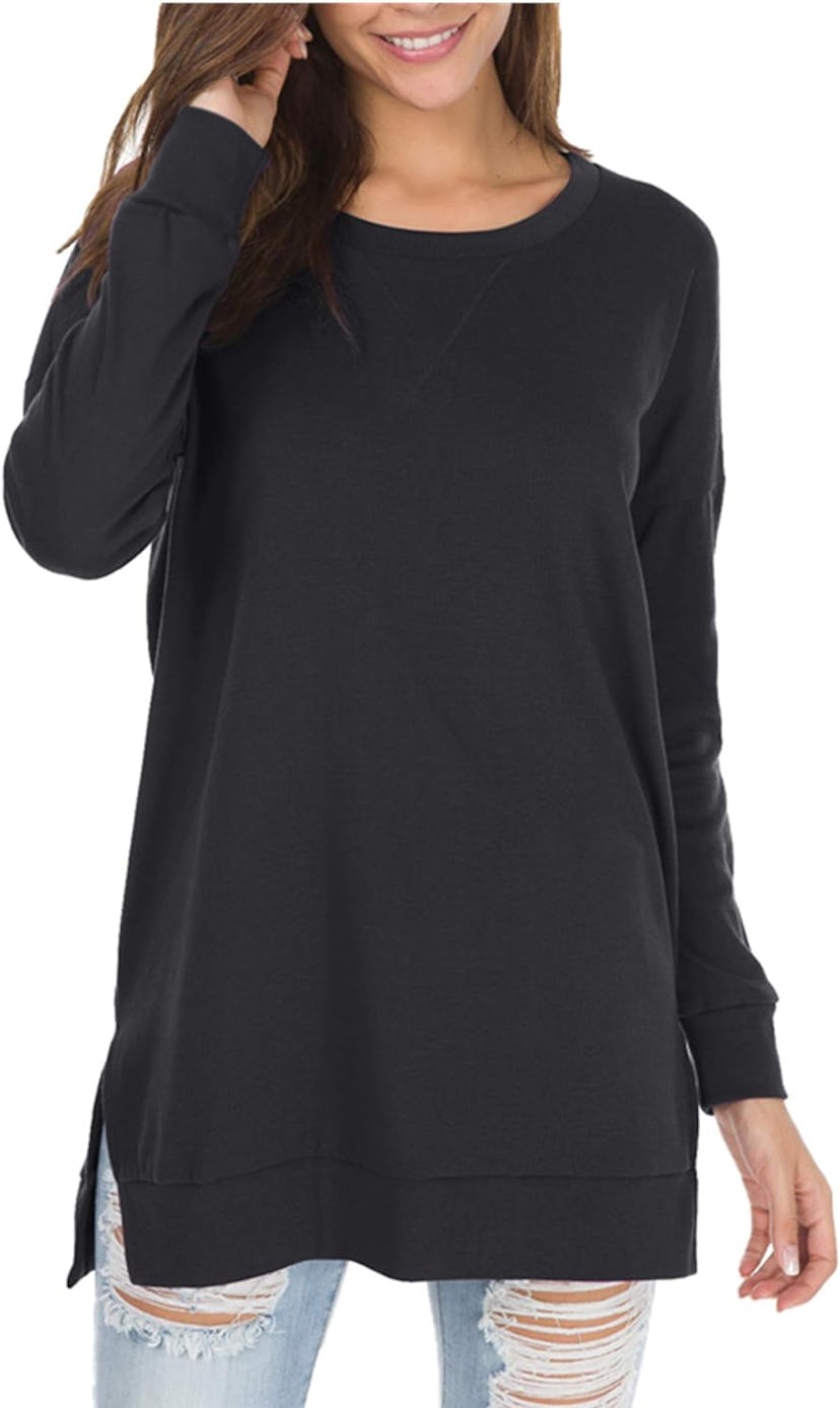 levaca Side Split Pullover Tunic