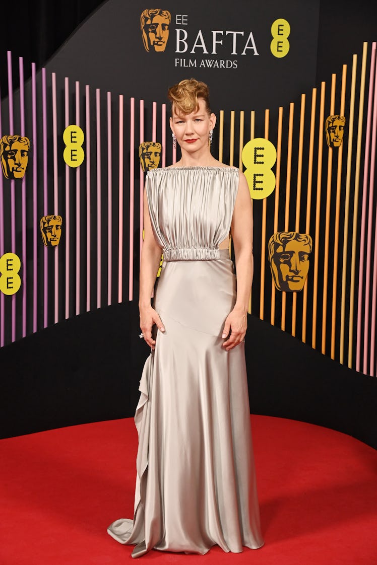 Sandra Hüller attends the 2024 EE BAFTA Film Awards at The Royal Festival Hall on February 18, 2024 ...