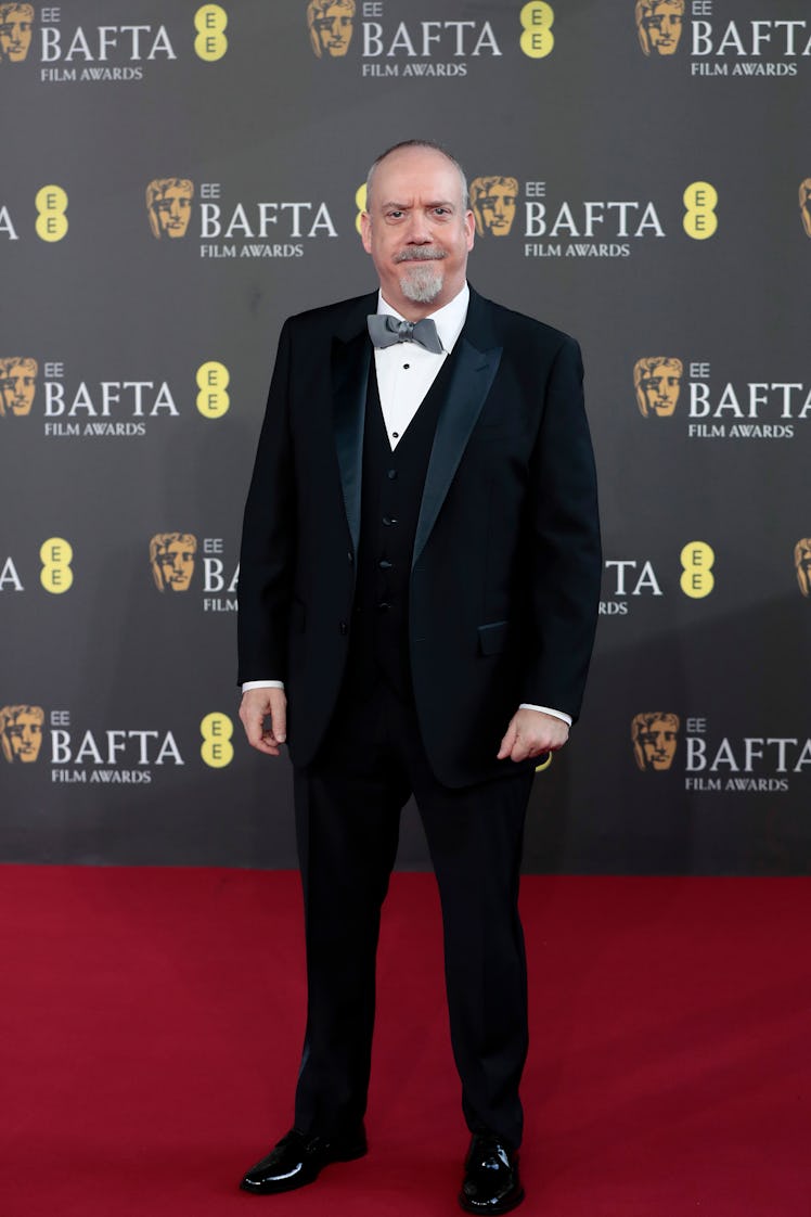 Paul Giamatti attends the EE BAFTA Film Awards 2024 at The Royal Festival Hall on February 18, 2024 ...