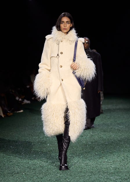 Model at Burberry fall 2024