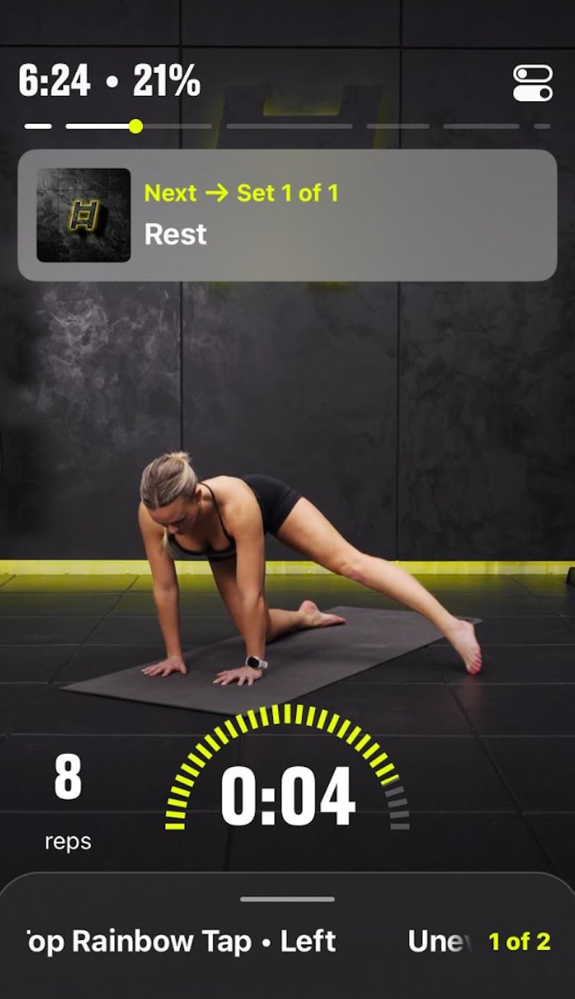 What a Ladder fitness app workout is like.