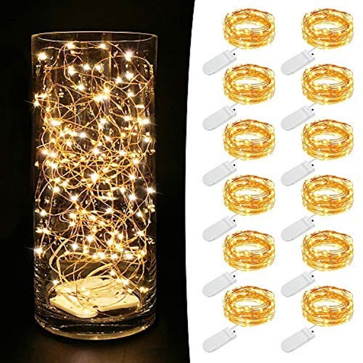 MUMUXI LED Fairy Lights (12-Pack)