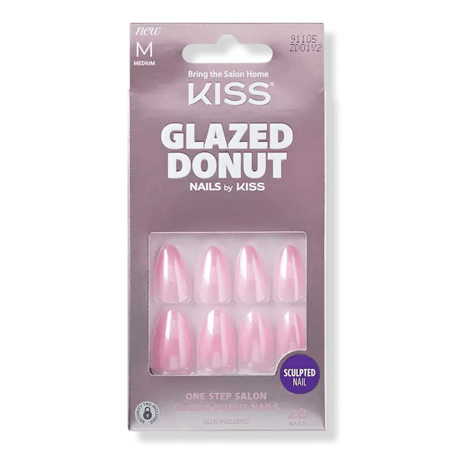 Kiss Glue-On Fake Nails in Cinnamon Glazed Donut