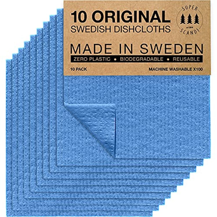 SUPERSCANDI Swedish Dishcloths (10-Pack)