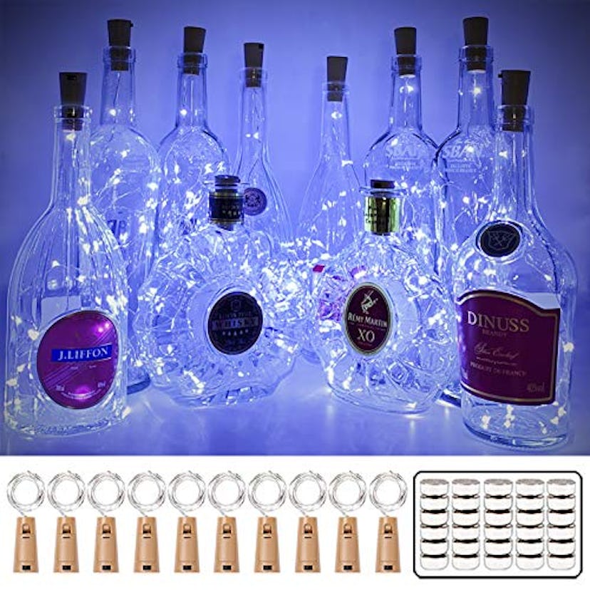 MUMUXI Wine Bottle Lights with Cork Switch (10 Pack)