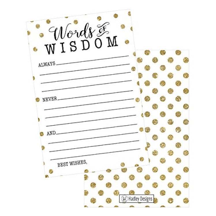 Hadley Designs Words of Wisdom Advice Cards (50-Pack)