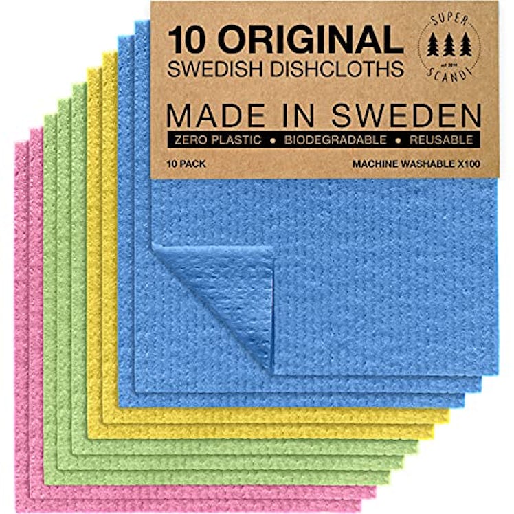 SUPERSCANDI Swedish Dishcloths (10-Pack)