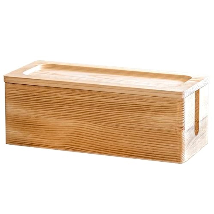 NATURE SUPPLIES Real Wood Small Cable Management Box