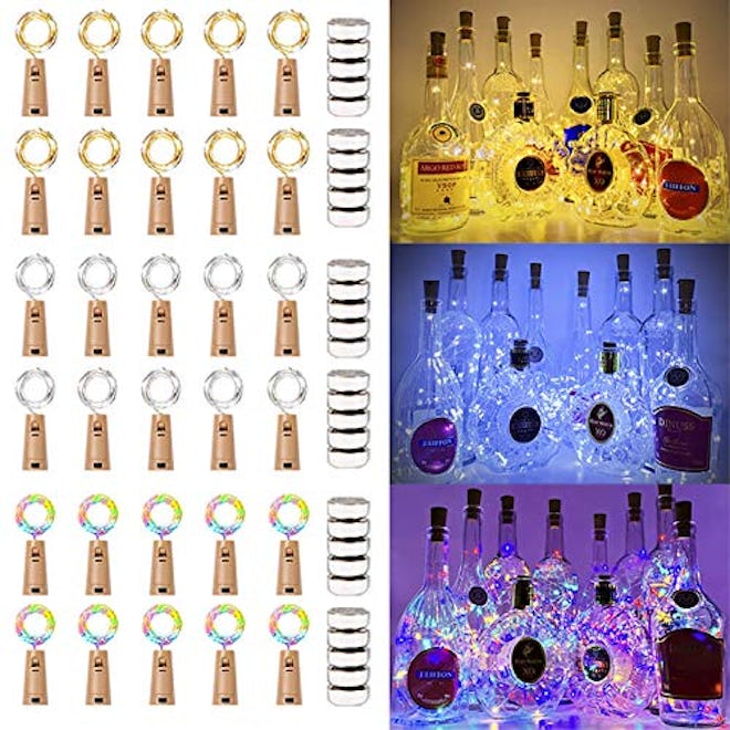 MUMUXI LED Wine Bottle Lights (30-Pack)
