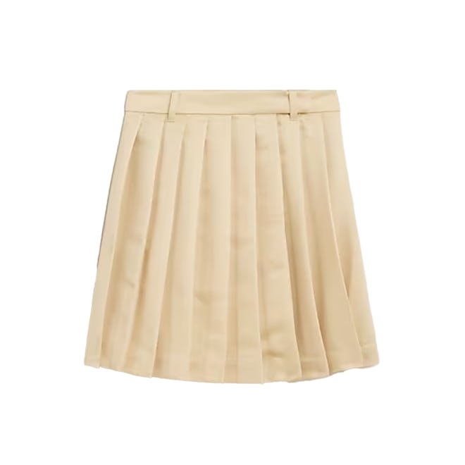 A-line Pleated Mini Skirt