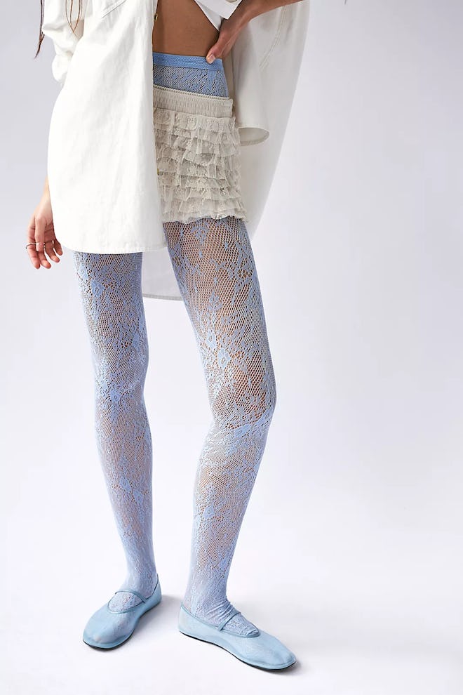 Free People Rosa Lace Tights