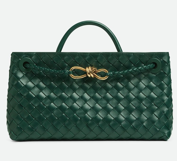 emerald green rectangle sized handbag