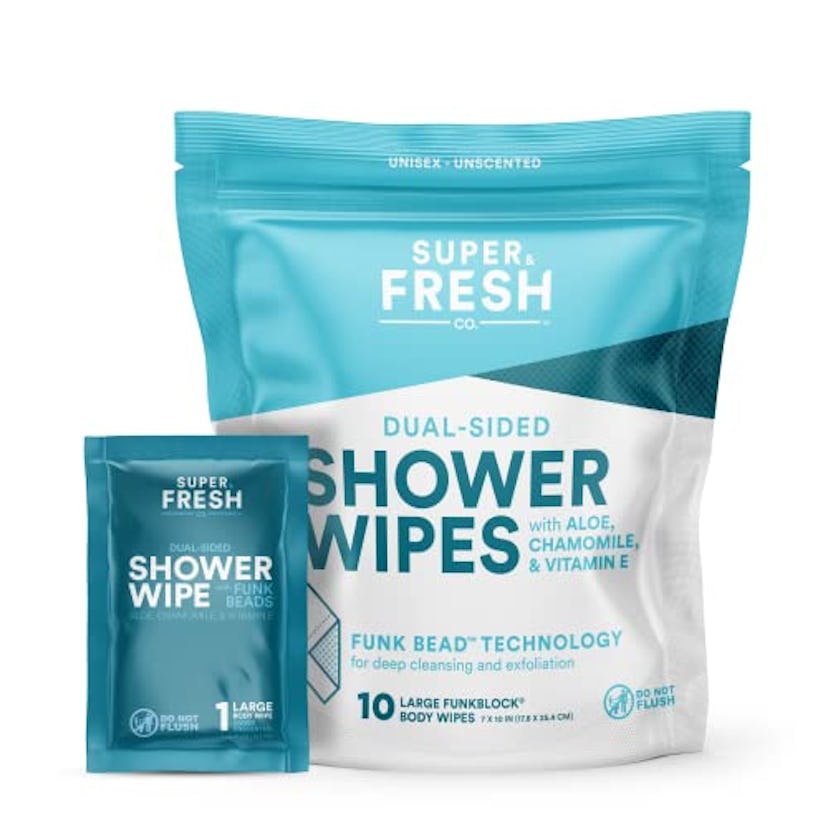 Super Fresh FunkBlock Shower Wipes (10-Pack)
