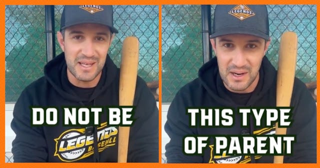 A youth baseball coach revealed his number one red flag when it comes to parents and some advice on ...