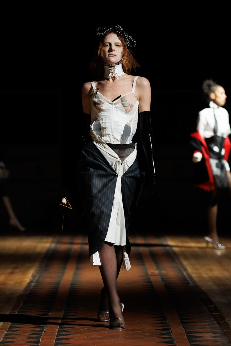 a look from dilara findikoglu's fall 2024 runway at london fashion week