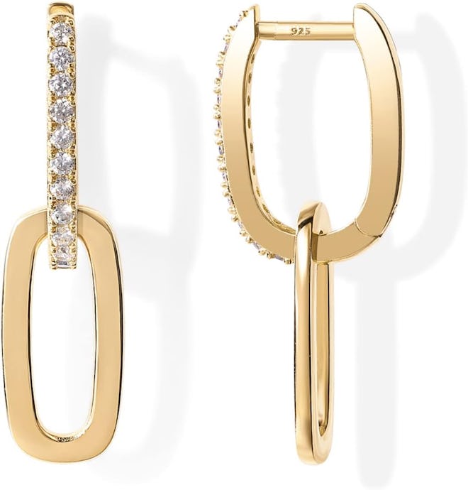 PAVOI 14K Gold Convertible Link Earrings