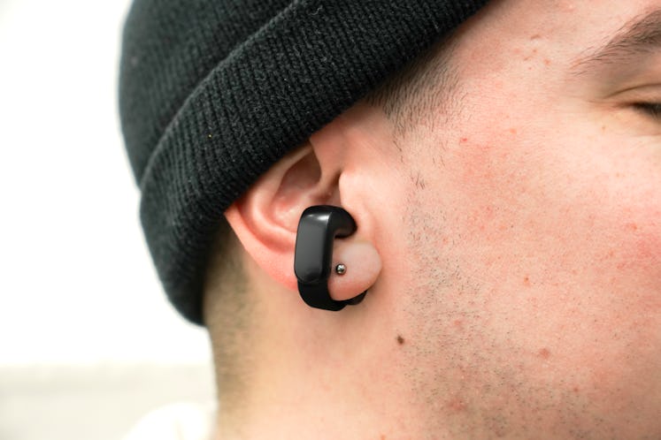 Bose Ultra Open earbuds in an ear.