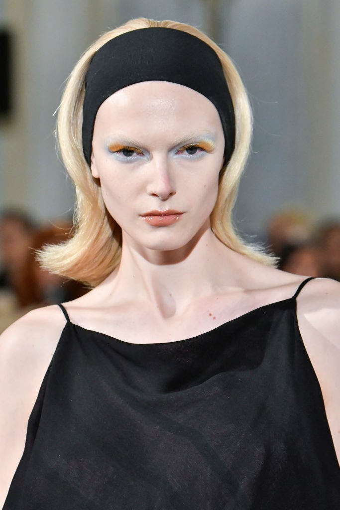 Mod makeup and hair at Conner Ives.