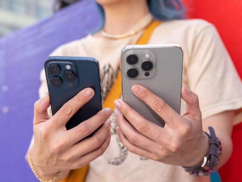 The blue iPhone 15 Pro is more like a navy.