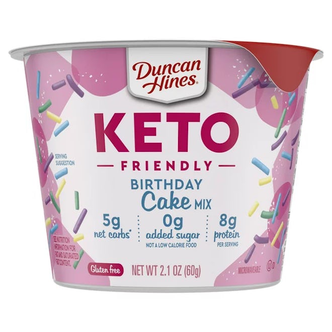 duncan hines Keto-Friendly Cake Cups, a sweet snack for gestational diabetes