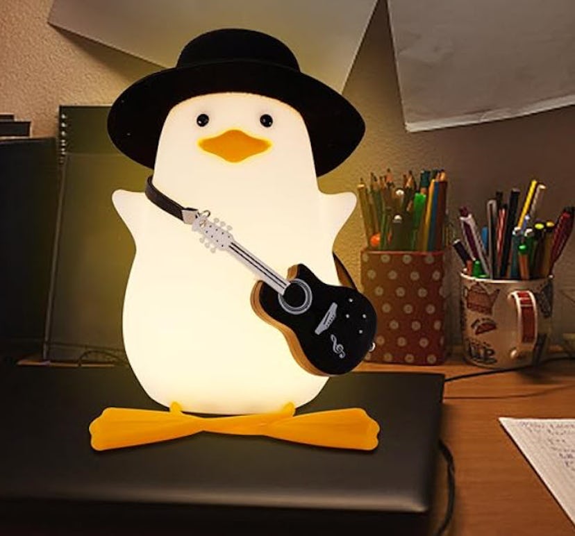 Hinittey Duck With Guitar Touch Lamp