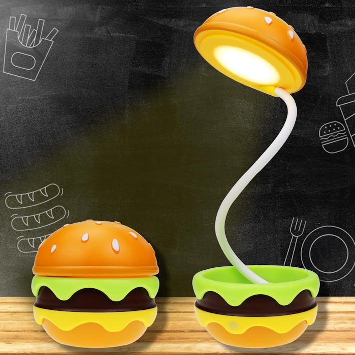 Qwifyu Rechargeable Hamburger Desk Lamp