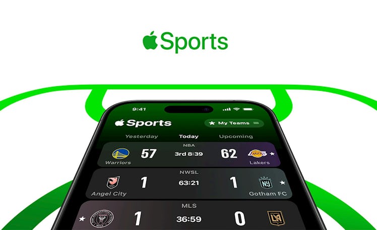 Apple Sports app screen on iOS for iPhone.