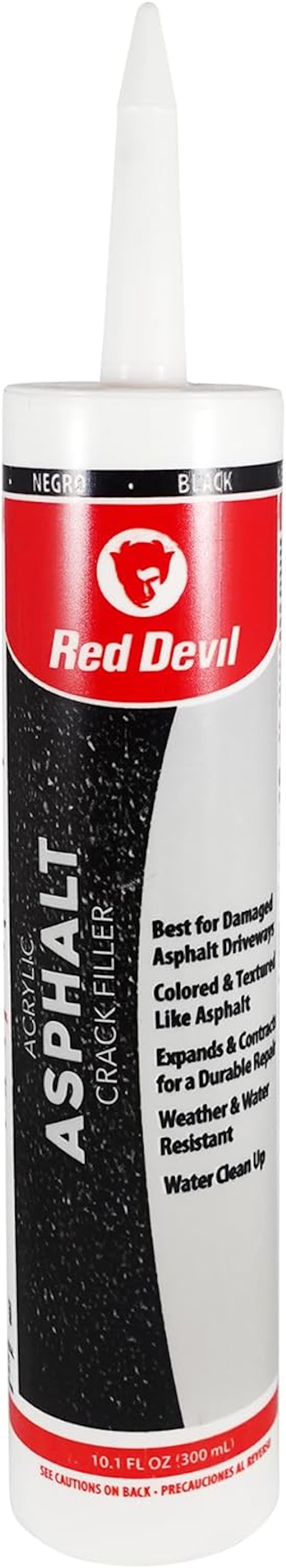 Red Devil Acrylic Asphalt Crack Filler Sealant, 10.1 Fl. Oz.