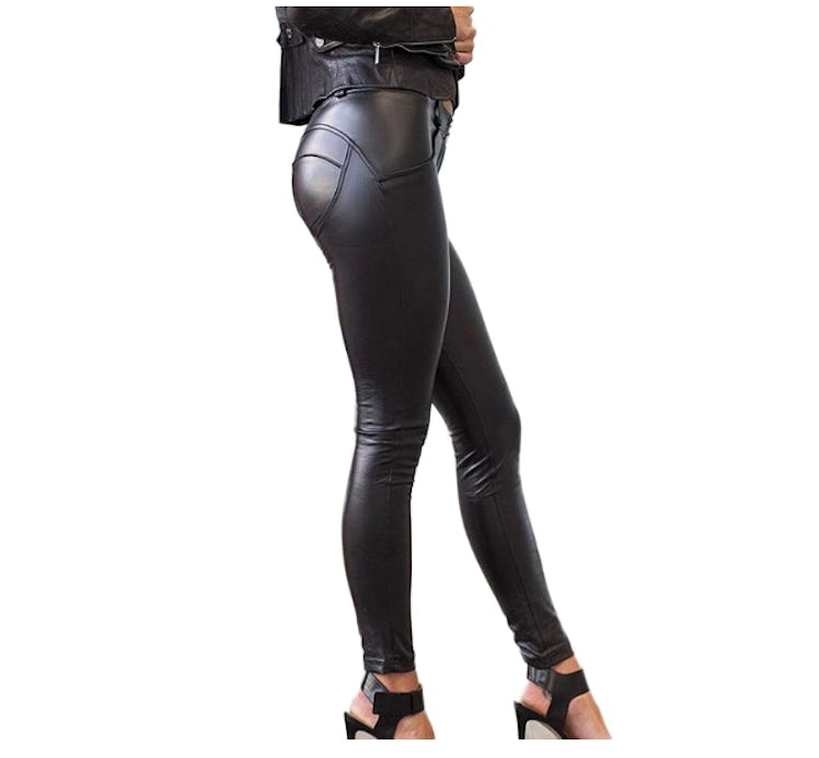 SEASUM Faux Leather Leggings