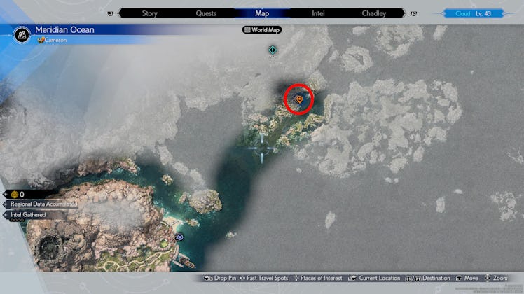 pirate's relic map screenshot from Final Fantasy 7 Rebirth
