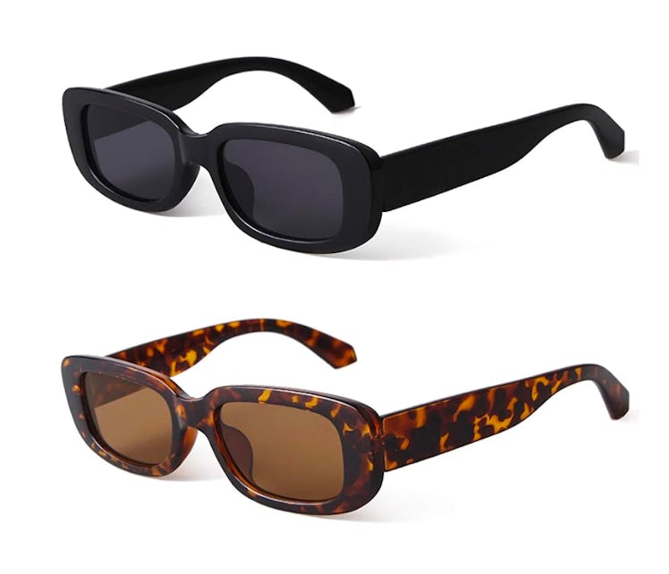 KUGUAOK Rectangle Sunglasses (2-Pack)
